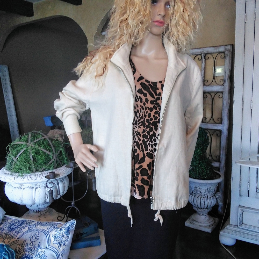 Ann Taylor linen jacket and tee